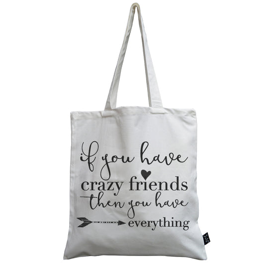 Crazy Friends canvas bag