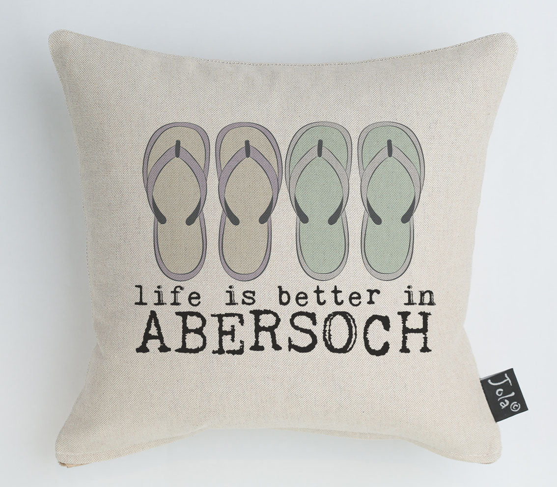 Personalised Flip Flop City Cushion