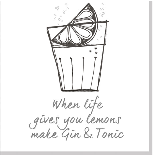Gin and Tonic square card