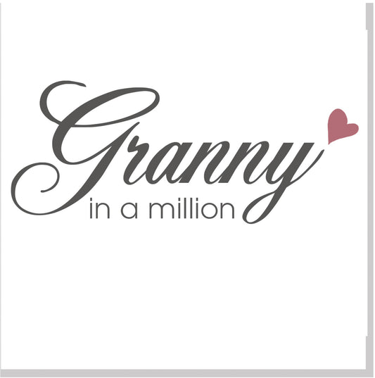 Granny in a million square card