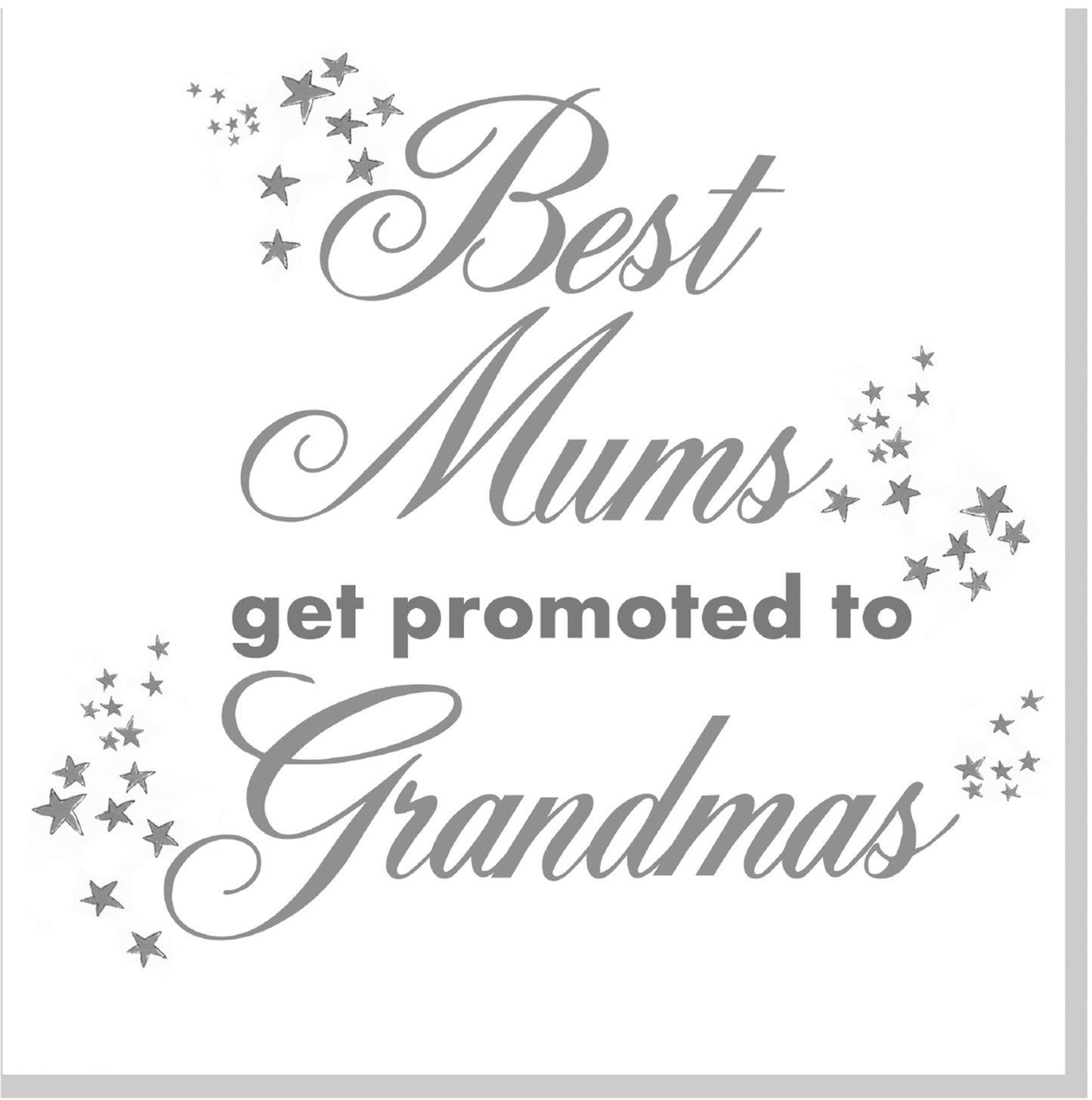 Best Mums get promoted square card