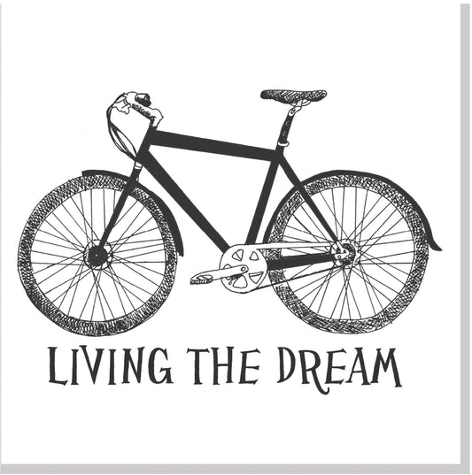 Living the dream Bike square card