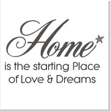 Home love and dreams square card
