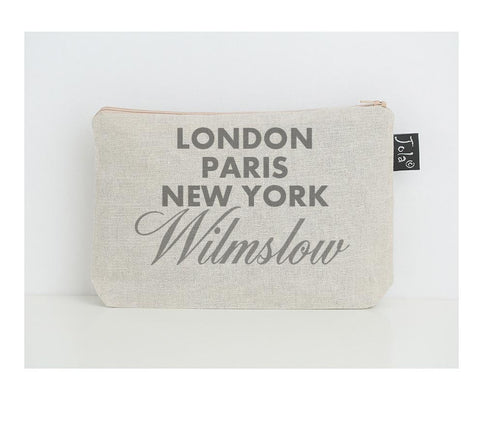 Personalised City sparkle small Make up bag